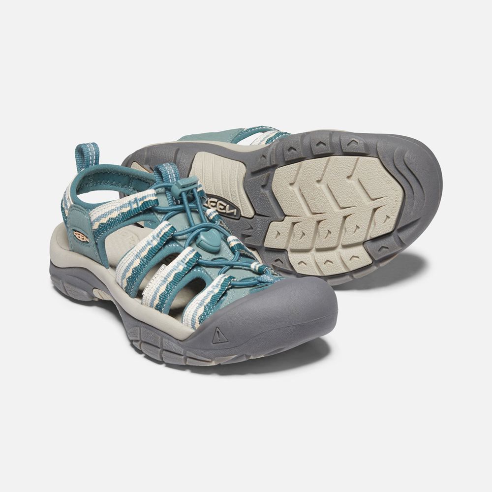 Keen Outdoor Sandalet Kadın Gri/Mavi - Newport H2 - Türkiye QTIZ52980